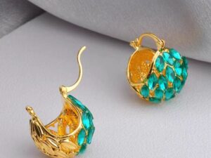 New Trendy Temperament Wild High-grade Light Luxury Zircon Cabas Earrings