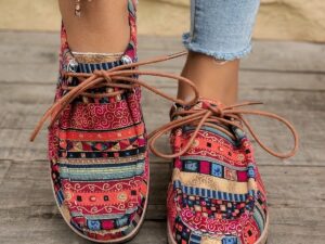 Thick-soled Large-size Colorful Casual Ethnic Retro Sneakers