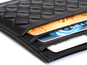 Porte-cartes En Cuir Veritable Slim