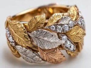 Colorful Gold Diamond Light Luxury High-end Jewelry