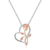 Necklace S925 Fashion European And American Style Heart-shaped Rose - Thumbnail Image 9