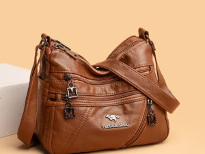 Autumn And Winter New Fashion Middle-aged Women's Shoulder Bag Double Layer Large Capacity