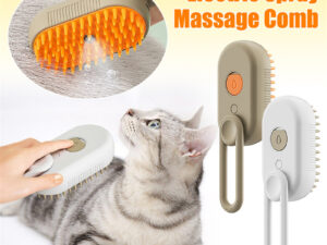 Cat Steam Brush Steamy Dog Brush 3 In 1 Electric Spray Cat Hair Brushes For Massage Pet Grooming Comb Hair Removal Combs Pet Products