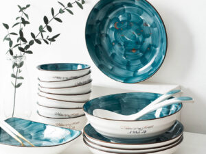 Nordic Underglaze Star Ceramic Household Creative Dishes Set