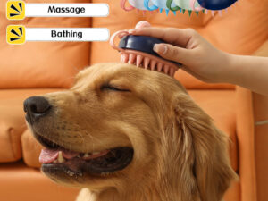 Soft Silicone Pets Hair Remover Comb Handheld Bath Shower Hair Shampoo Massage Brush For Dogs Cats Cleaning Tools Pet Products