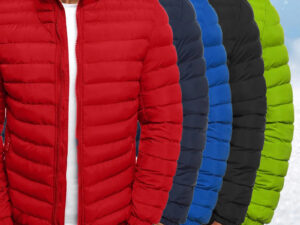 Men Jacket Zipper Solid Color Long Sleeves Pockets Coldproof Autumn Thicken Cotton Padded Overcoat For Outdoor