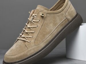 Fashion Sneakers For Men, Genuine Soft Leather Casual Leather Shoes