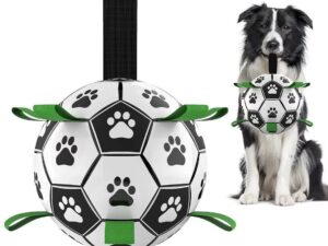 Interactive Dog Football Toy Soccer Ball Inflated Training Toy For Dogs Outdoor Border Collie Balls For Large Dogs Pet Supplies