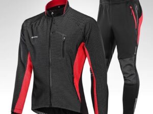 Fleece Cycling Jersey And Bib Shorts Set Sports  Outdoor Cycling Top Cycling Bib Shorts