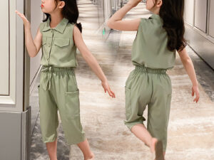 Two-piece Suit Girl Western Style Children Tooling Fashionable Princess