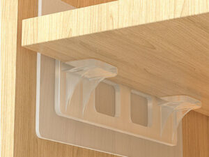 New Punch-free Cabinet Shelf Support With Row Fixed Bracket Wardrobe Partition Stickers Layered Storage Rack