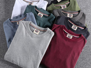Solid-color Washed Pullover Base Shirt