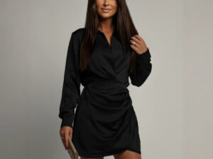 European And American Women's Clothing, Autumn Satin Dress