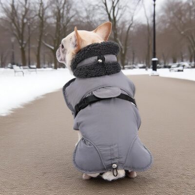 Dog Cotton-padded Clothes Go Out In Autumn And Winter Warm-keeping And Cold-proof Pet Clothes