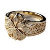 Women's 18K Gold Plated Hollow Flower Ring - Delicate French Style Statement Ring for Women - Thumbnail Image 6